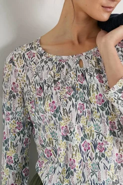 Women Seasalt Cornwall Appletree 3/4 Sleeve Top