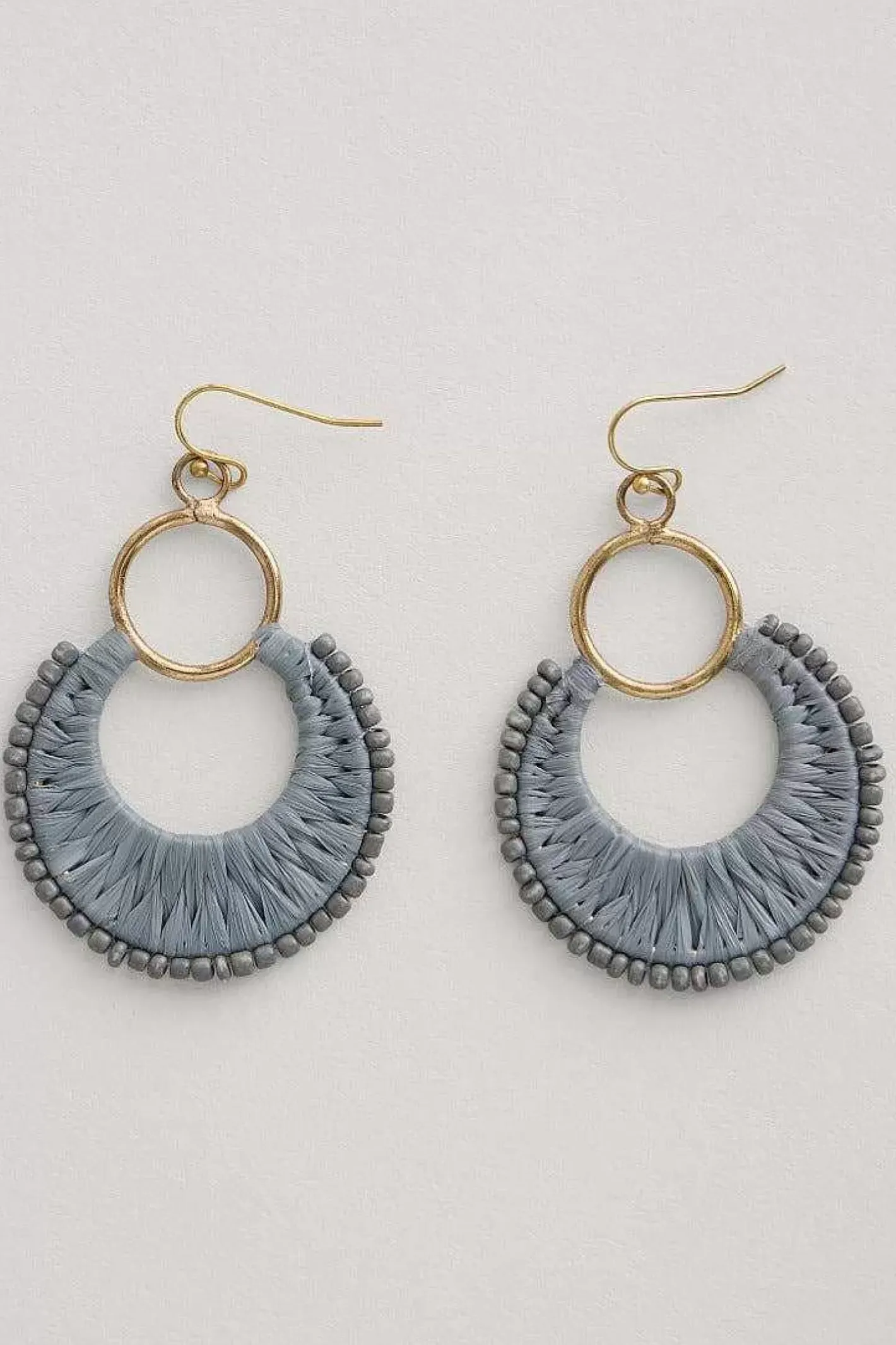 Women Seasalt Cornwall Arum Beaded Drop Earrings