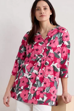 Women Seasalt Cornwall Aventurier Printed Cotton Tunic (Gots)