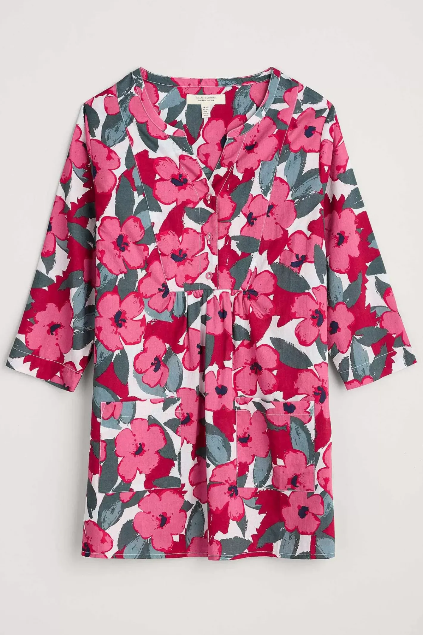 Women Seasalt Cornwall Aventurier Printed Cotton Tunic (Gots)