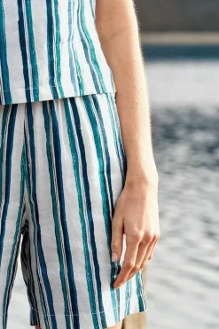Women Seasalt Cornwall Aviso Printed Linen Shorts