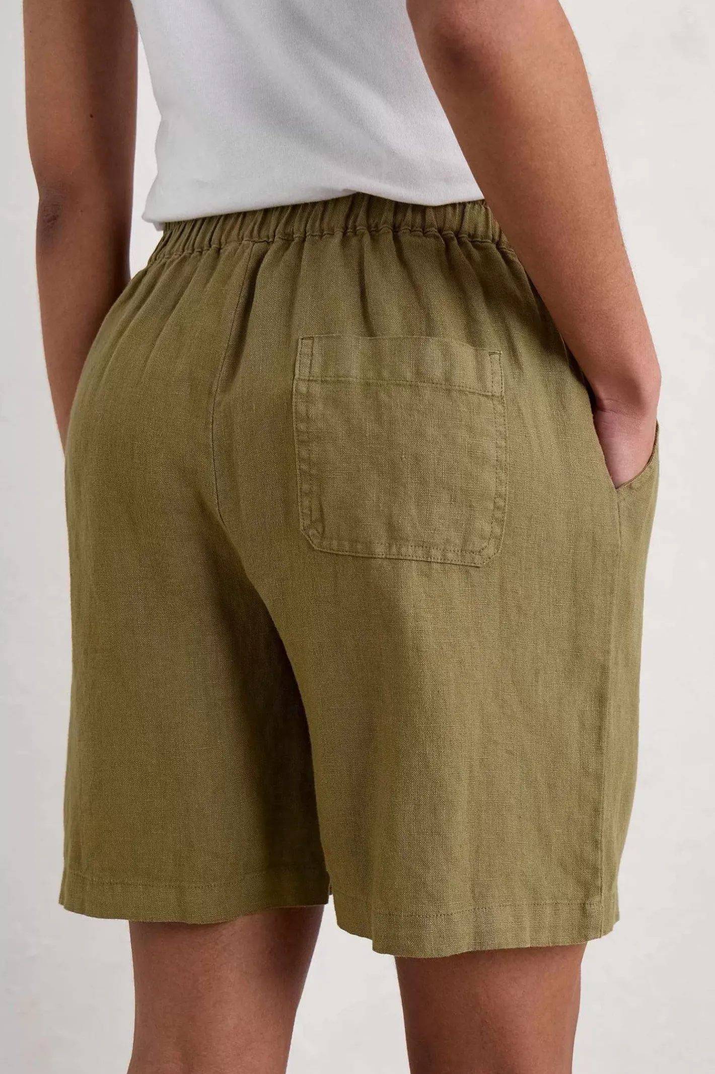 Women Seasalt Cornwall Aviso Wide Leg Linen Shorts