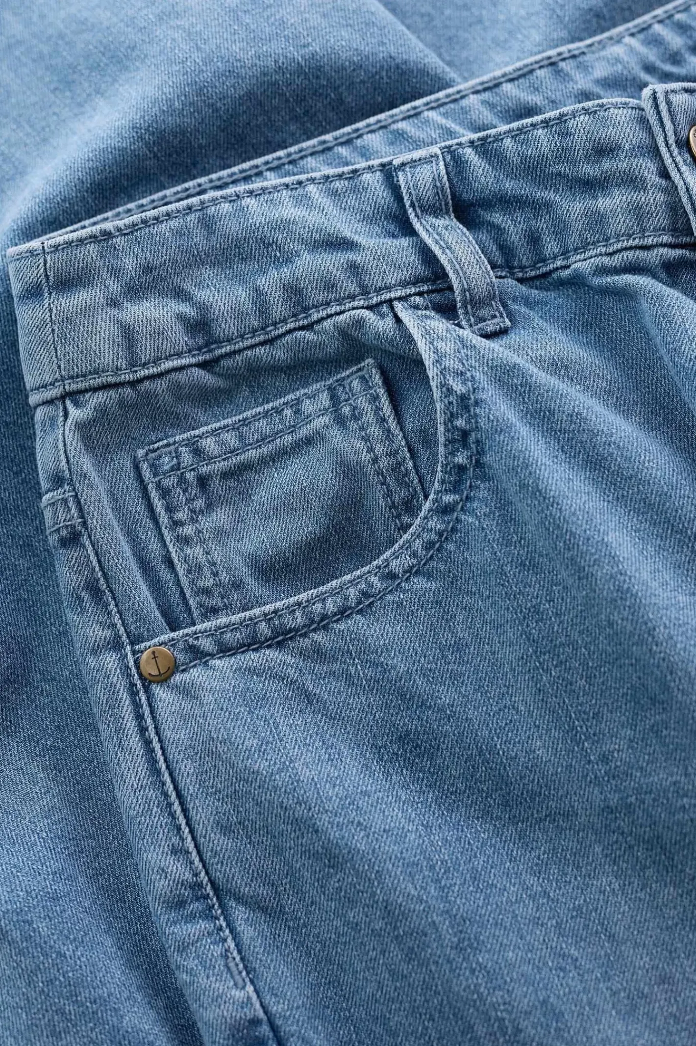 Women Seasalt Cornwall Barnes Organic Cotton Denim Crops