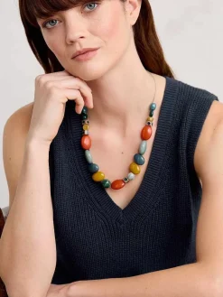 Women Seasalt Cornwall Bodinnar Beaded Necklace