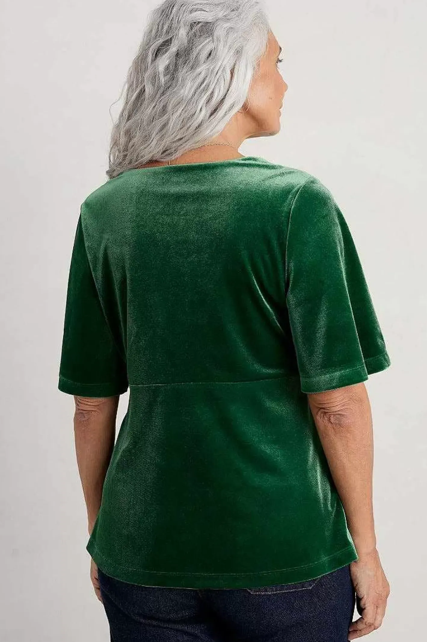 Women Seasalt Cornwall Capsule V-Neck Velvet Top