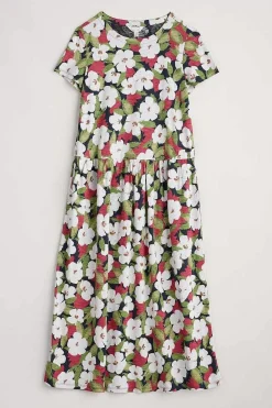 Women Seasalt Cornwall Cladonia Short Sleeve Jersey Dress