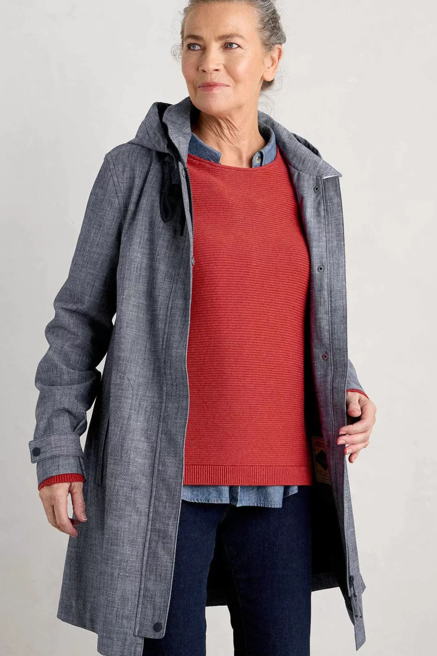 Women Seasalt Cornwall Cloudburst Waterproof Mac