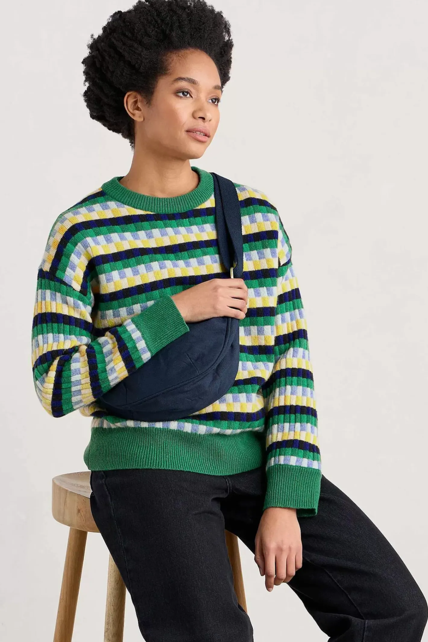 Women Seasalt Cornwall Clover Bed Lambswool Blend Jumper