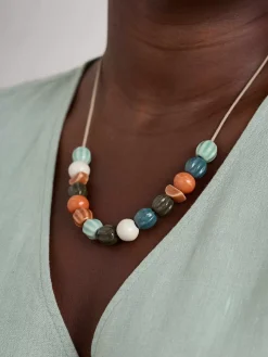 Women Seasalt Cornwall Conifer Ceramic Bead Necklace
