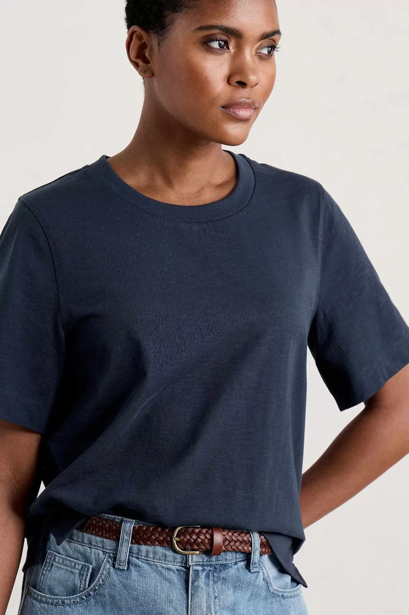 Women Seasalt Cornwall Copseland Organic Cotton T-Shirt (Gots)