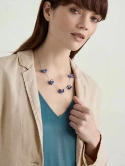 Women Seasalt Cornwall Corsage Flower Chain Necklace