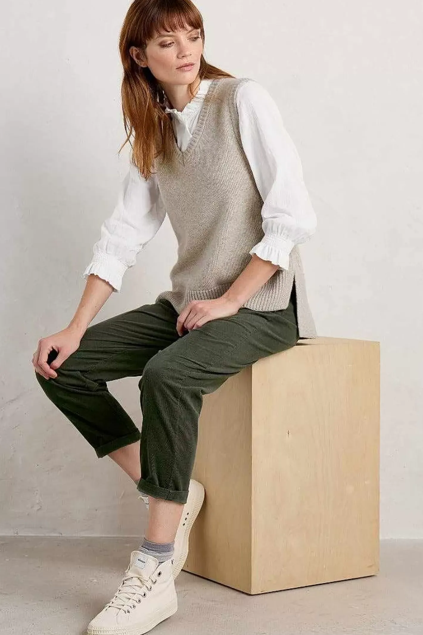 Women Seasalt Cornwall Coupling V-Neck Vest