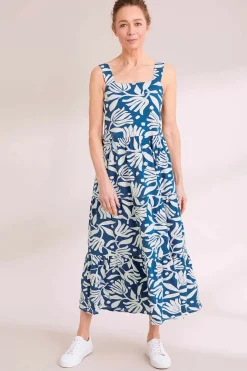 Women Seasalt Cornwall Deep Water Tiered Dress
