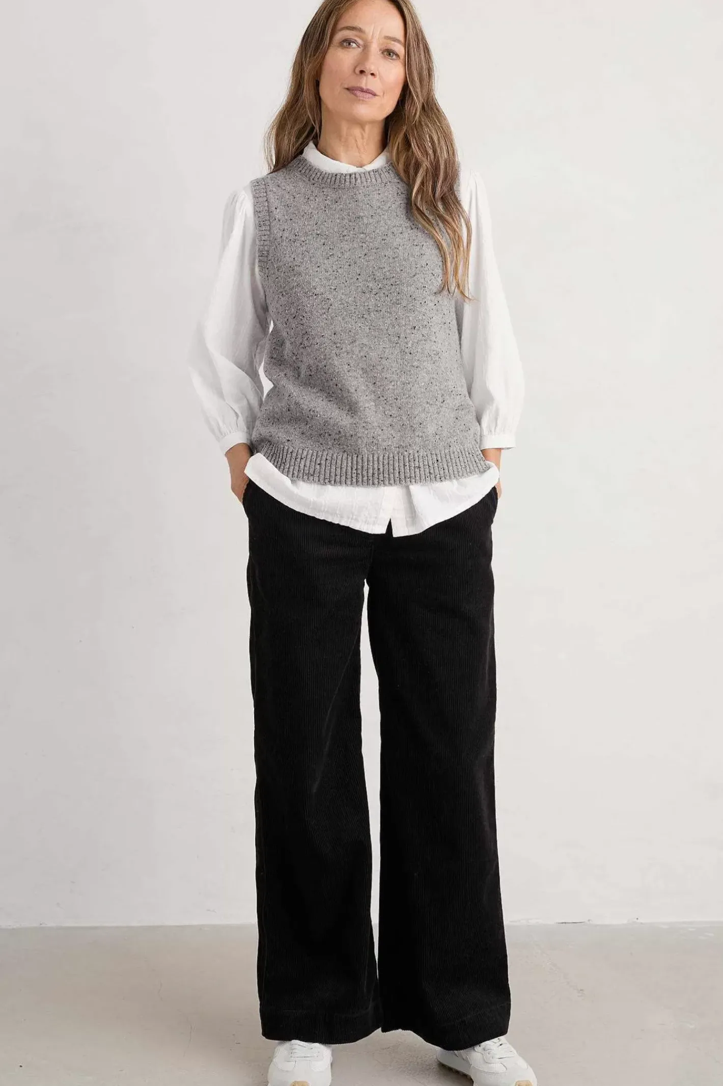 Women Seasalt Cornwall Dillwyn Wide Leg Cord Trouser