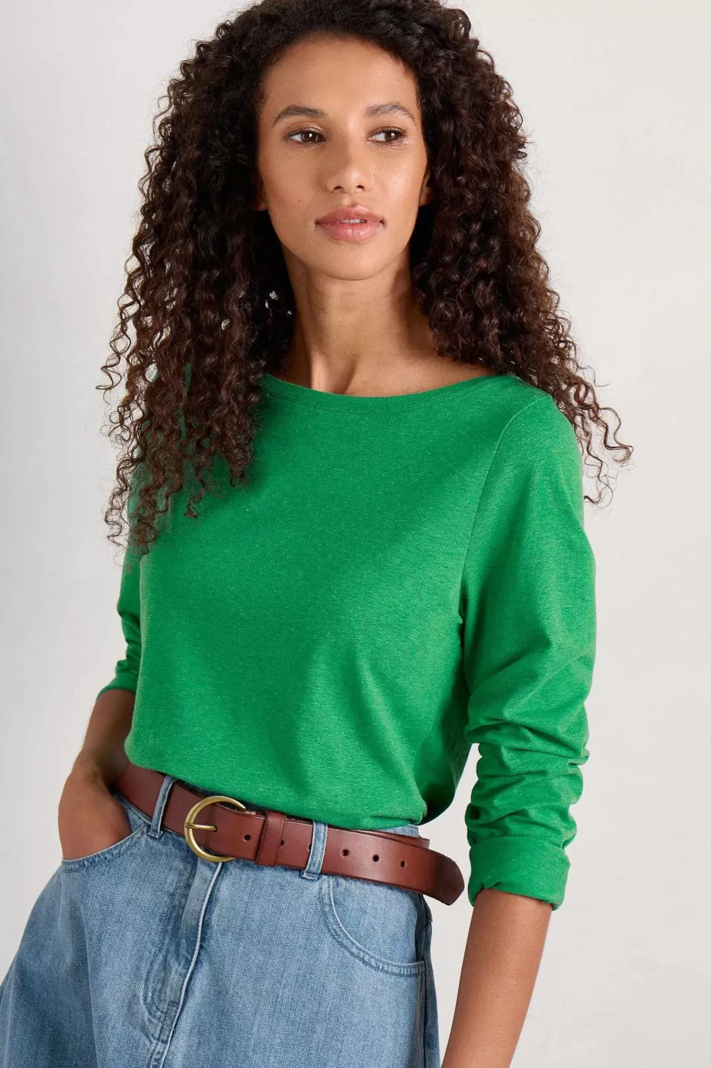 Women Seasalt Cornwall Easel Long Sleeve Jersey Top (Gots)