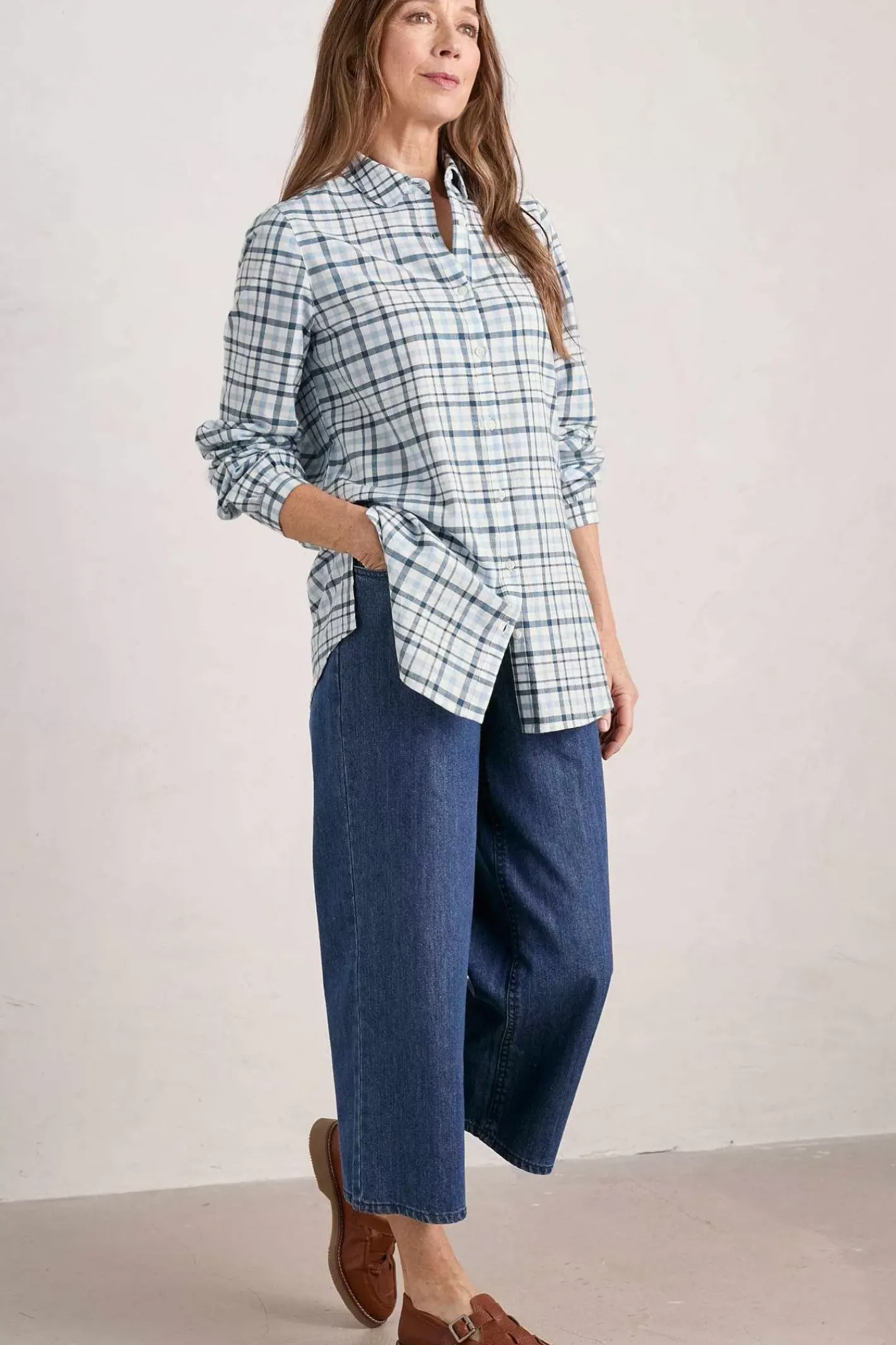 Women Seasalt Cornwall Ebb Tide Check Shirt
