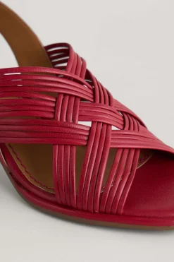 Women Seasalt Cornwall Faerystone Mid Heel Leather Sandals