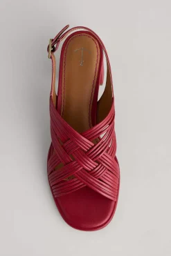 Women Seasalt Cornwall Faerystone Mid Heel Leather Sandals