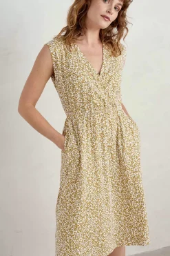 Women Seasalt Cornwall Faye Sleeveless Mock Wrap Dress