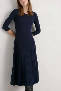 Women Seasalt Cornwall Folk Song Knitted Midi Dress