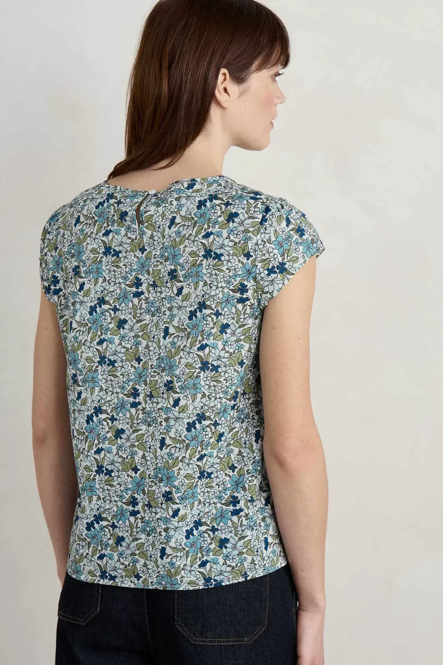Women Seasalt Cornwall Garden Gate Cotton Top
