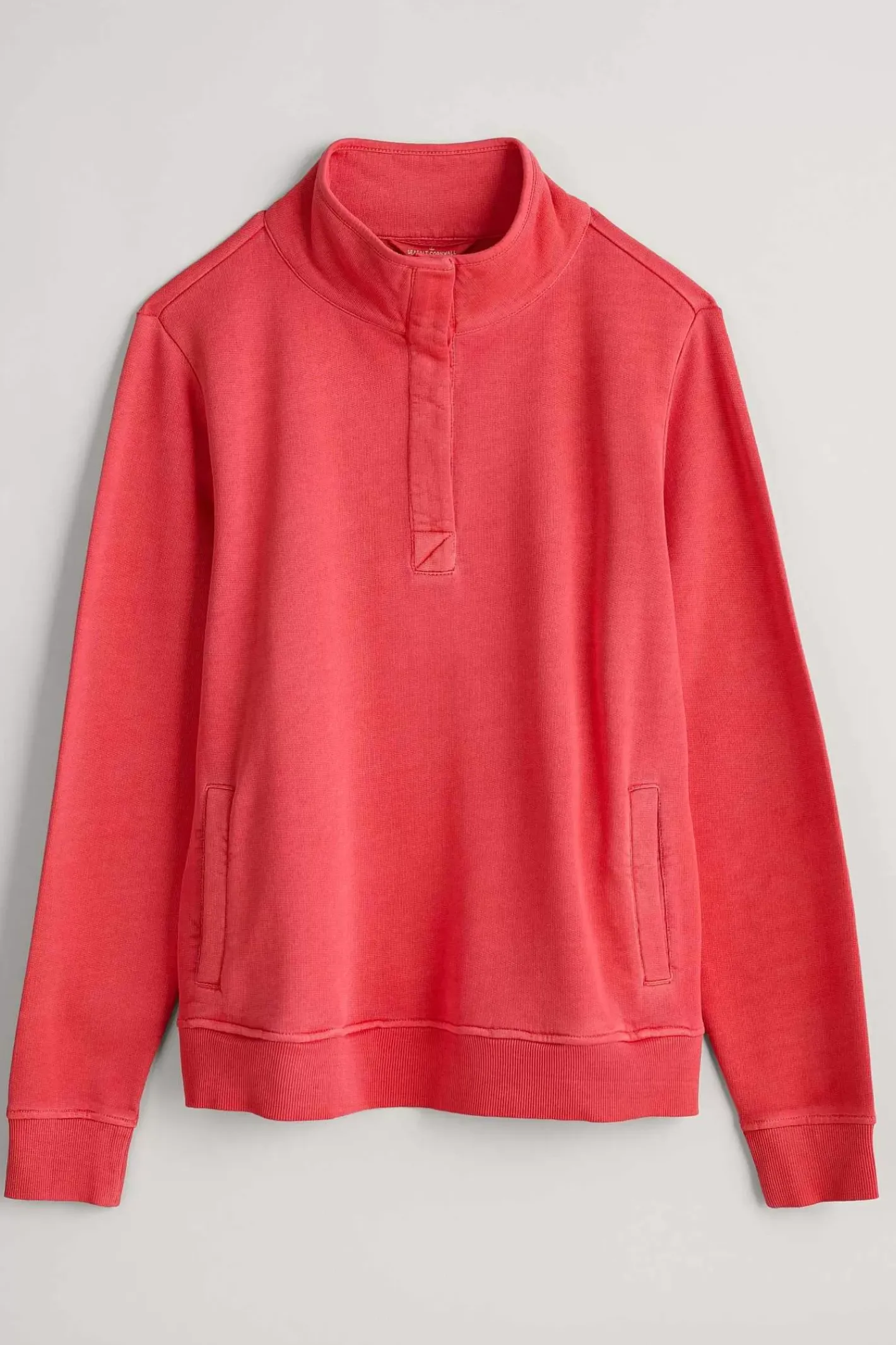 Women Seasalt Cornwall Greenshank Organic Cotton Collared Sweatshirt