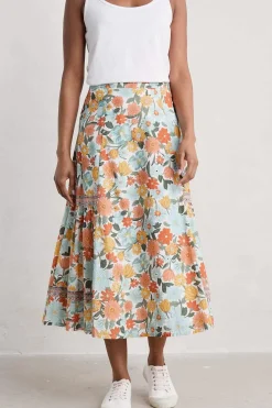 Women Seasalt Cornwall Heather Drifts Midi Skirt