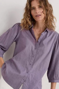 Women Seasalt Cornwall Hope Cottage Organic Cotton Check Blouse