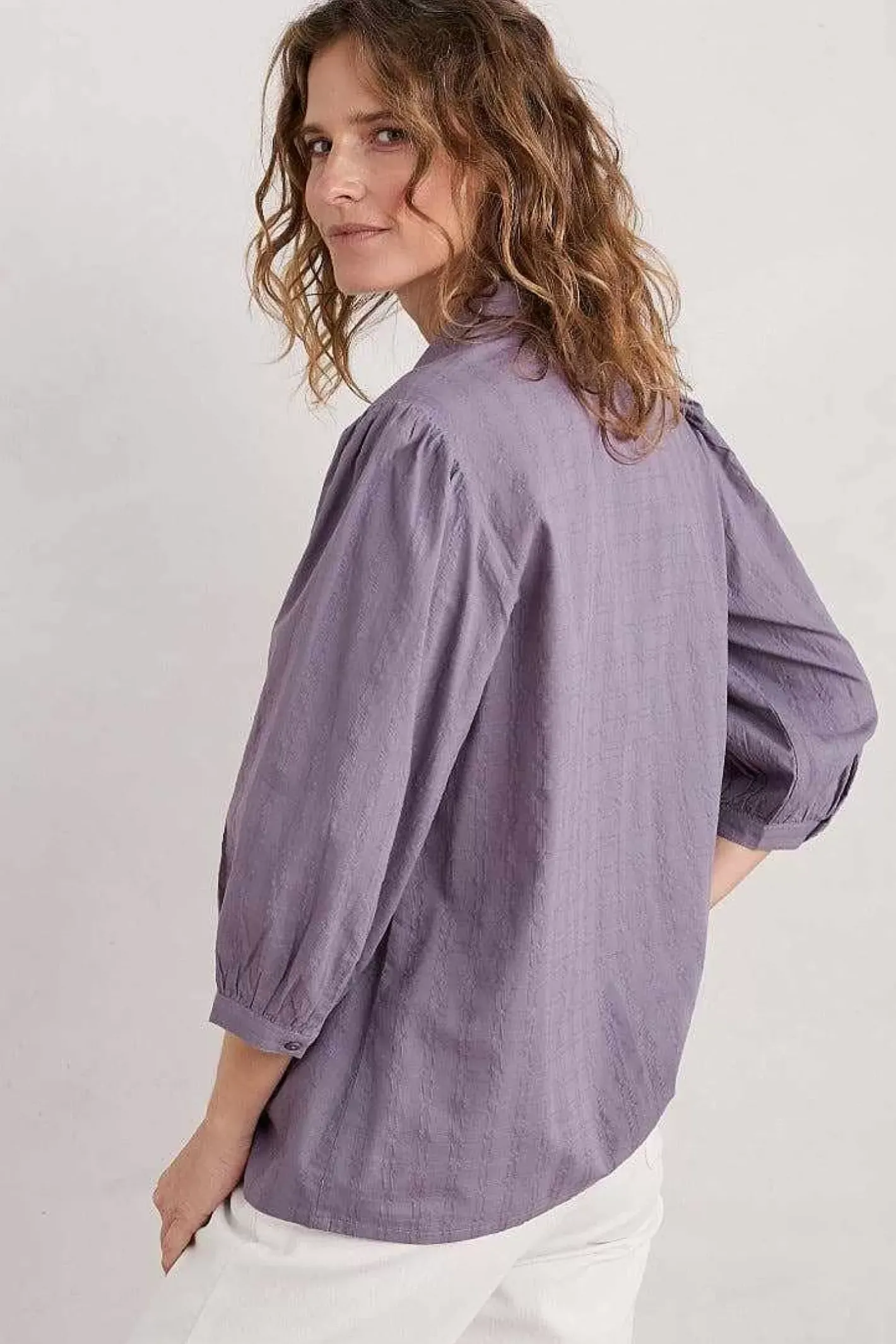 Women Seasalt Cornwall Hope Cottage Organic Cotton Check Blouse