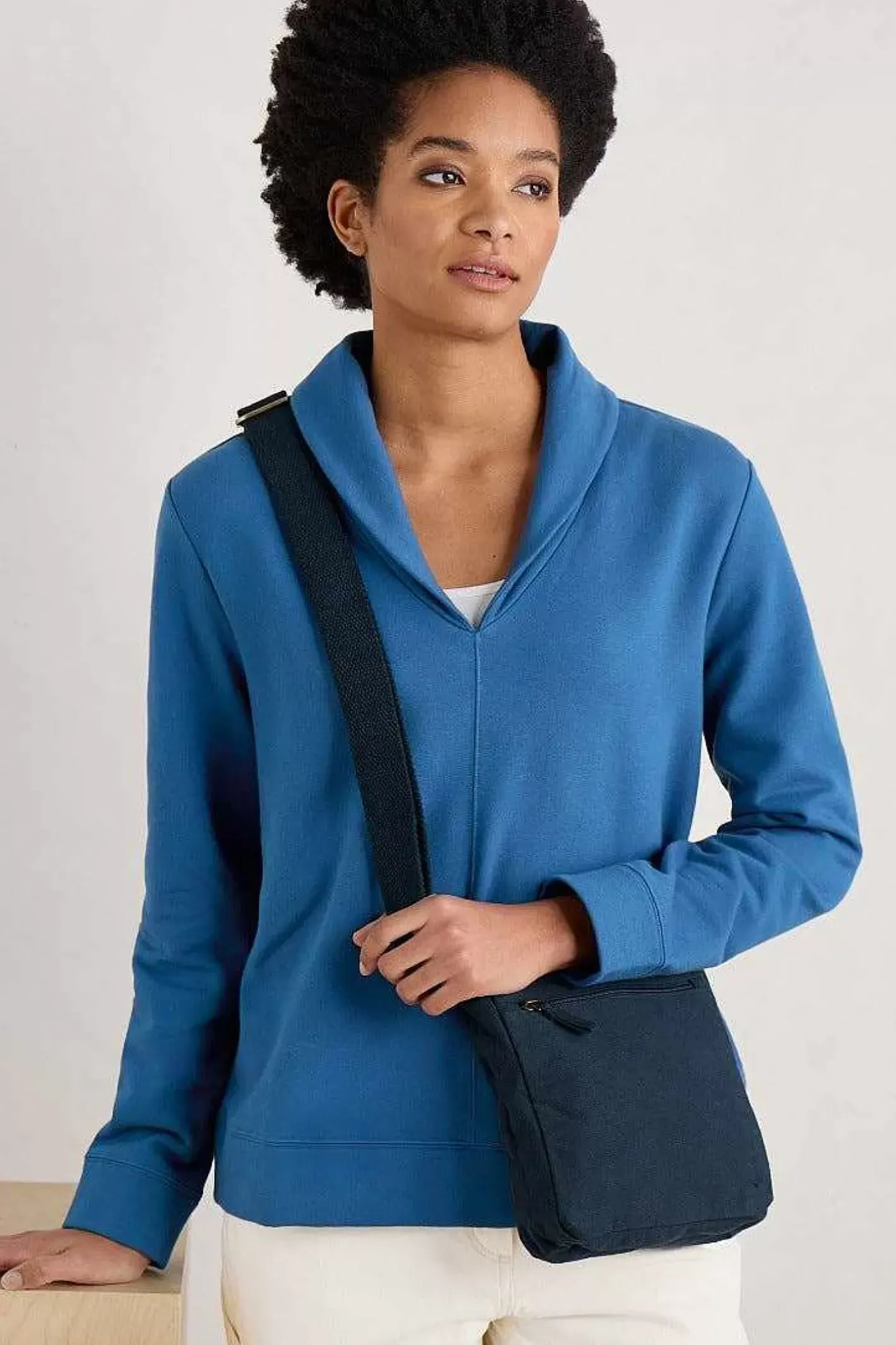 Women Seasalt Cornwall Knot Berry Shawl Neck Sweatshirt
