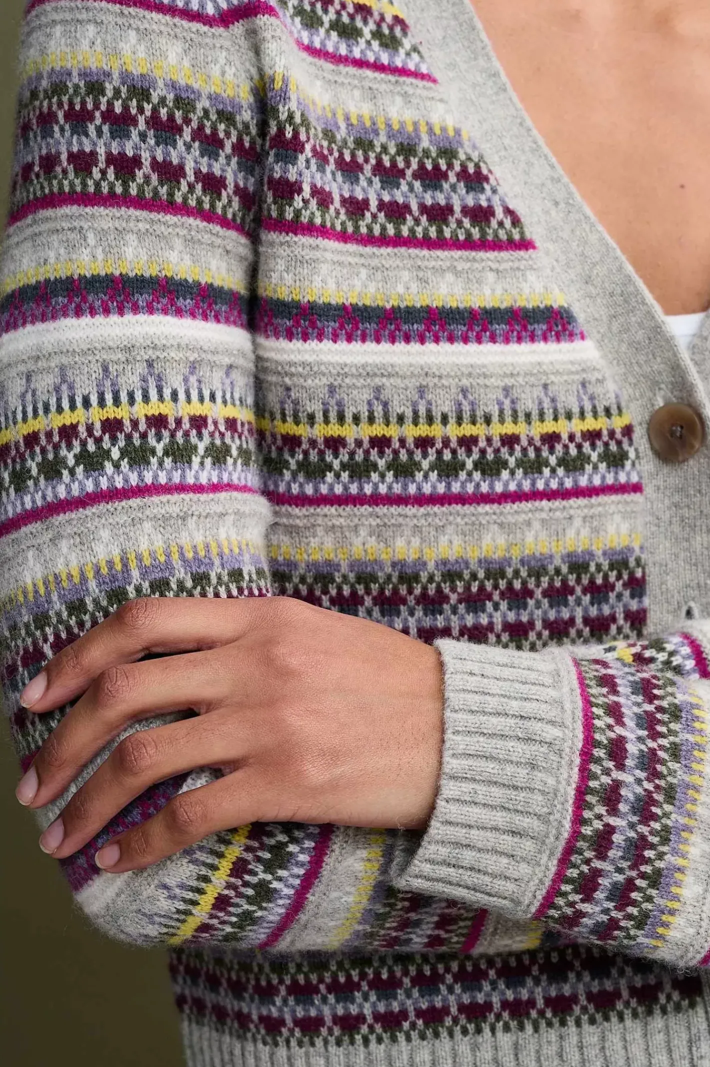 Women Seasalt Cornwall Lamorna Lane Fair Isle Cardigan