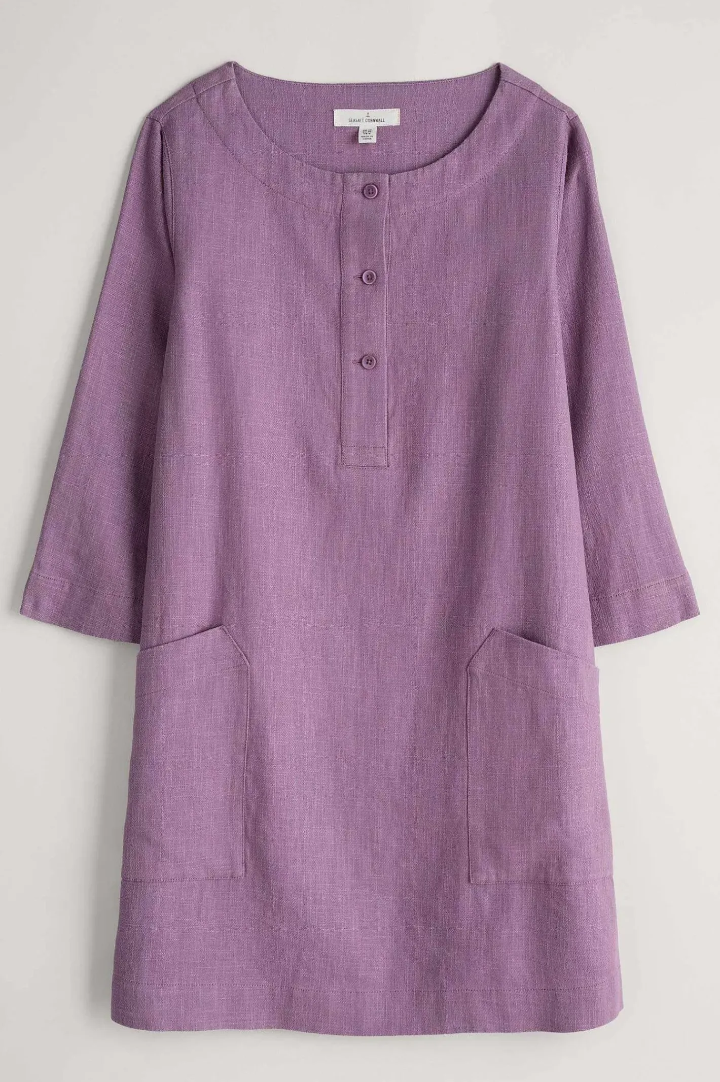 Women Seasalt Cornwall Lighthouse Rock 3/4 Sleeve Tunic