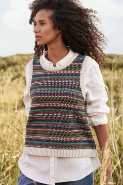 Women Seasalt Cornwall Little Grebe Fair Isle Vest