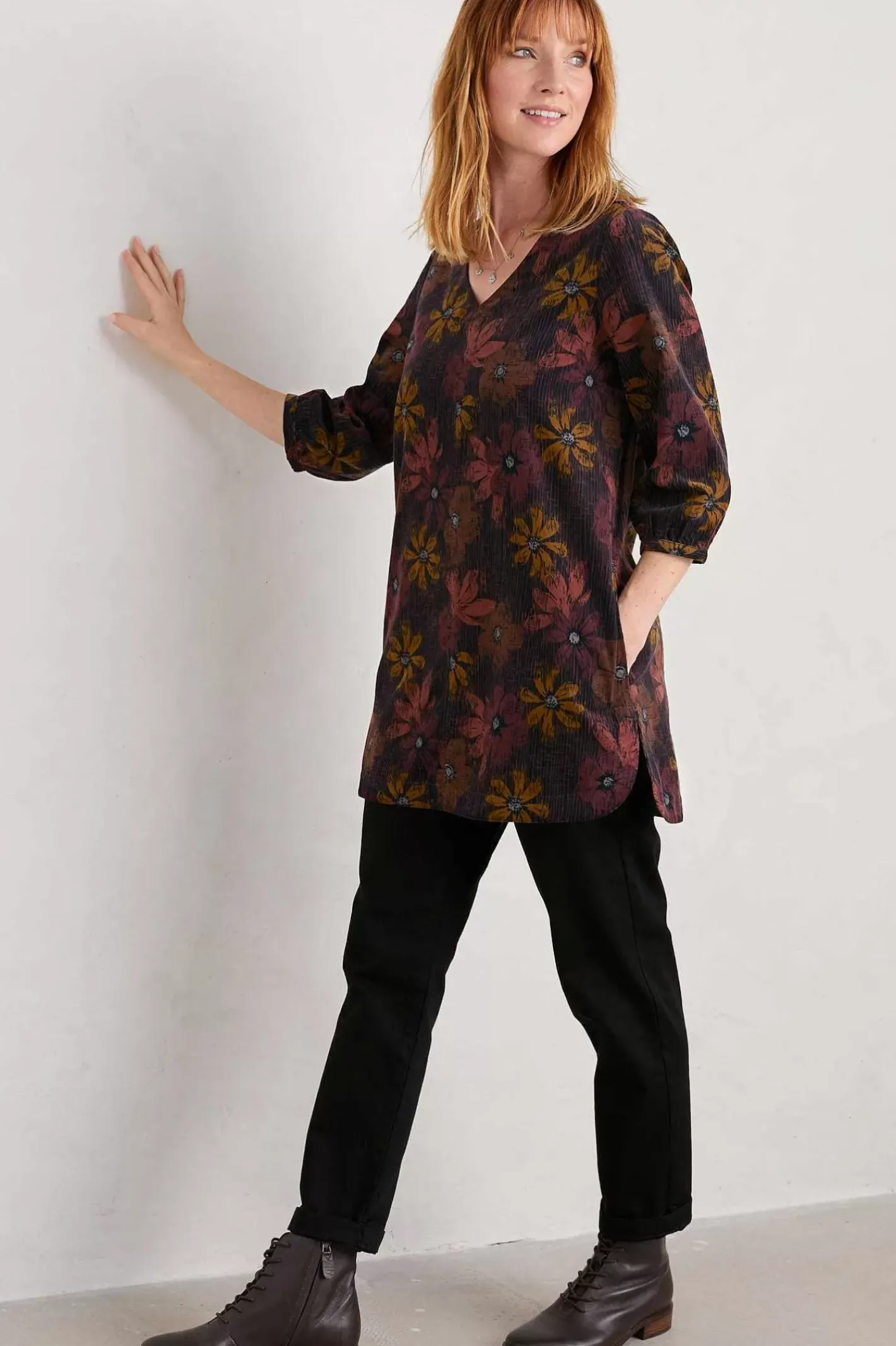 Women Seasalt Cornwall Loganberry Organic Cotton Tunic