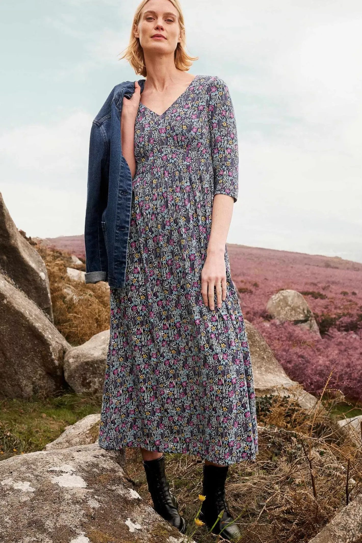 Women Seasalt Cornwall Maggie Maxi Dress (Gots)