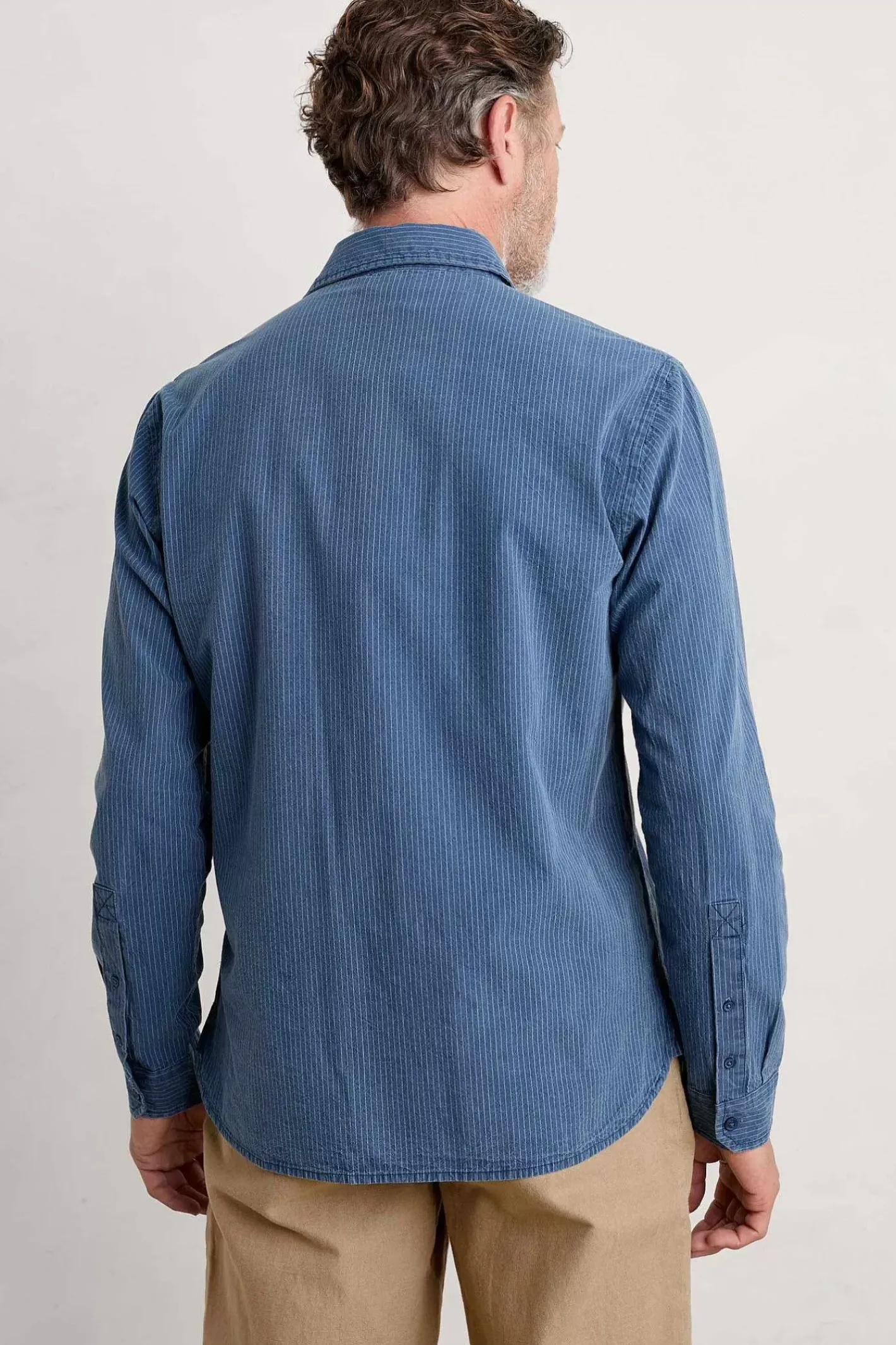 Men Seasalt Cornwall Men's Ayre Organic Cotton Shirt