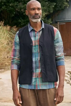 Men Seasalt Cornwall Men's Banyan Checked Cotton Shirt