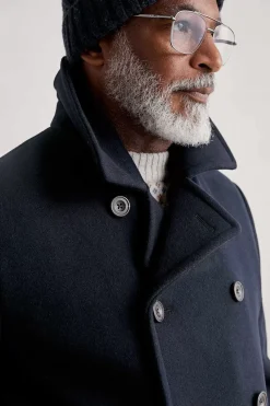 Men Seasalt Cornwall Men's Channel Wool Blend Coat