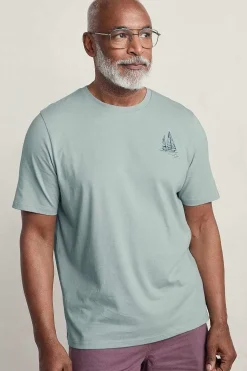 Men Seasalt Cornwall Men's Loggerhead Organic Cotton T-Shirt