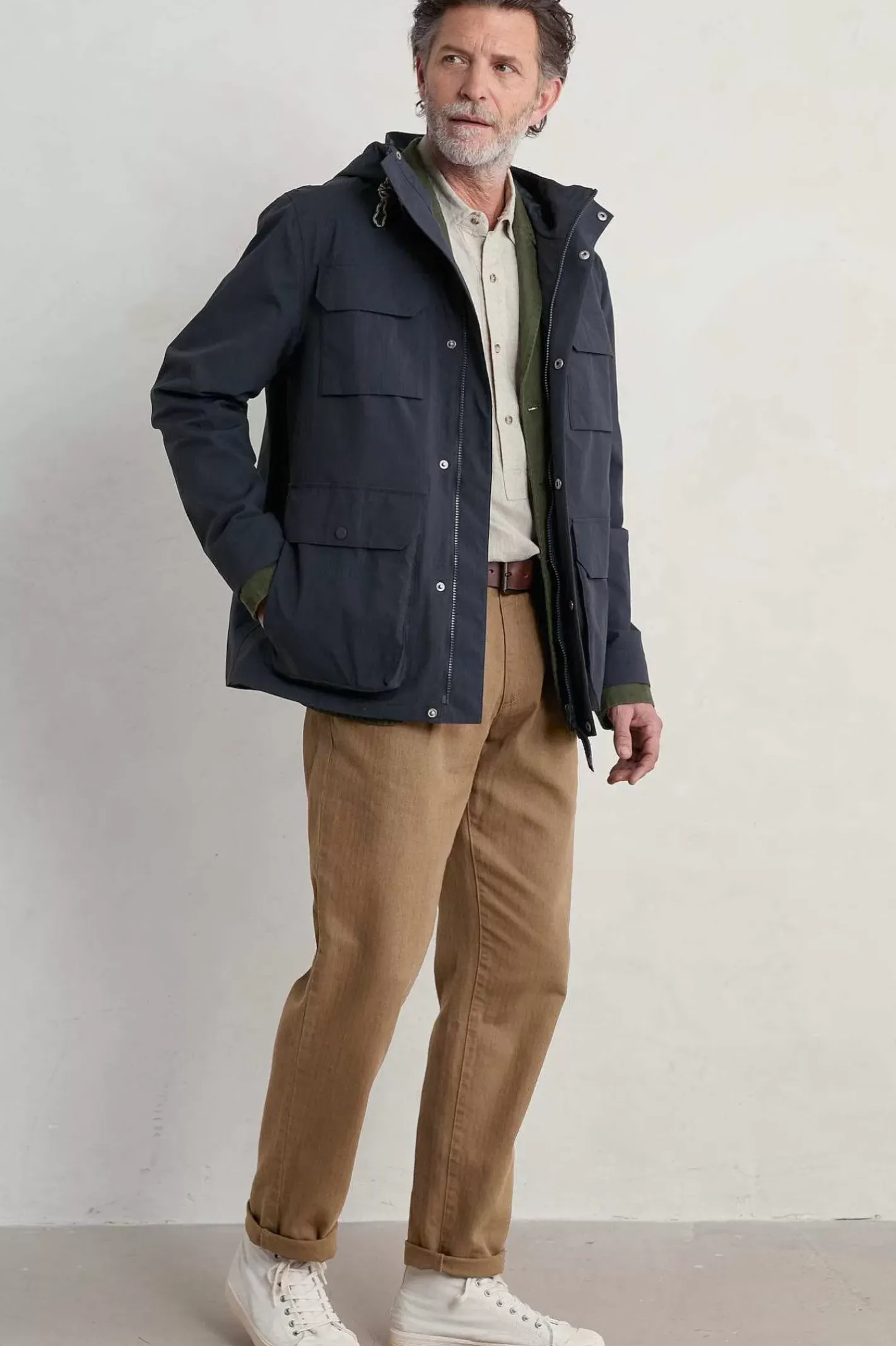 Men Seasalt Cornwall Men's Porthcurno Waterproof Jacket