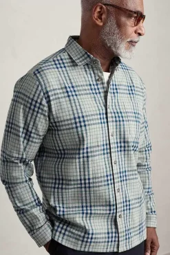 Men Seasalt Cornwall Men's Rivalen Organic Cotton Shirt