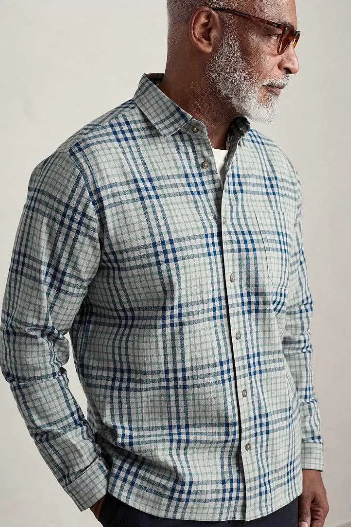 Men Seasalt Cornwall Men's Rivalen Organic Cotton Shirt