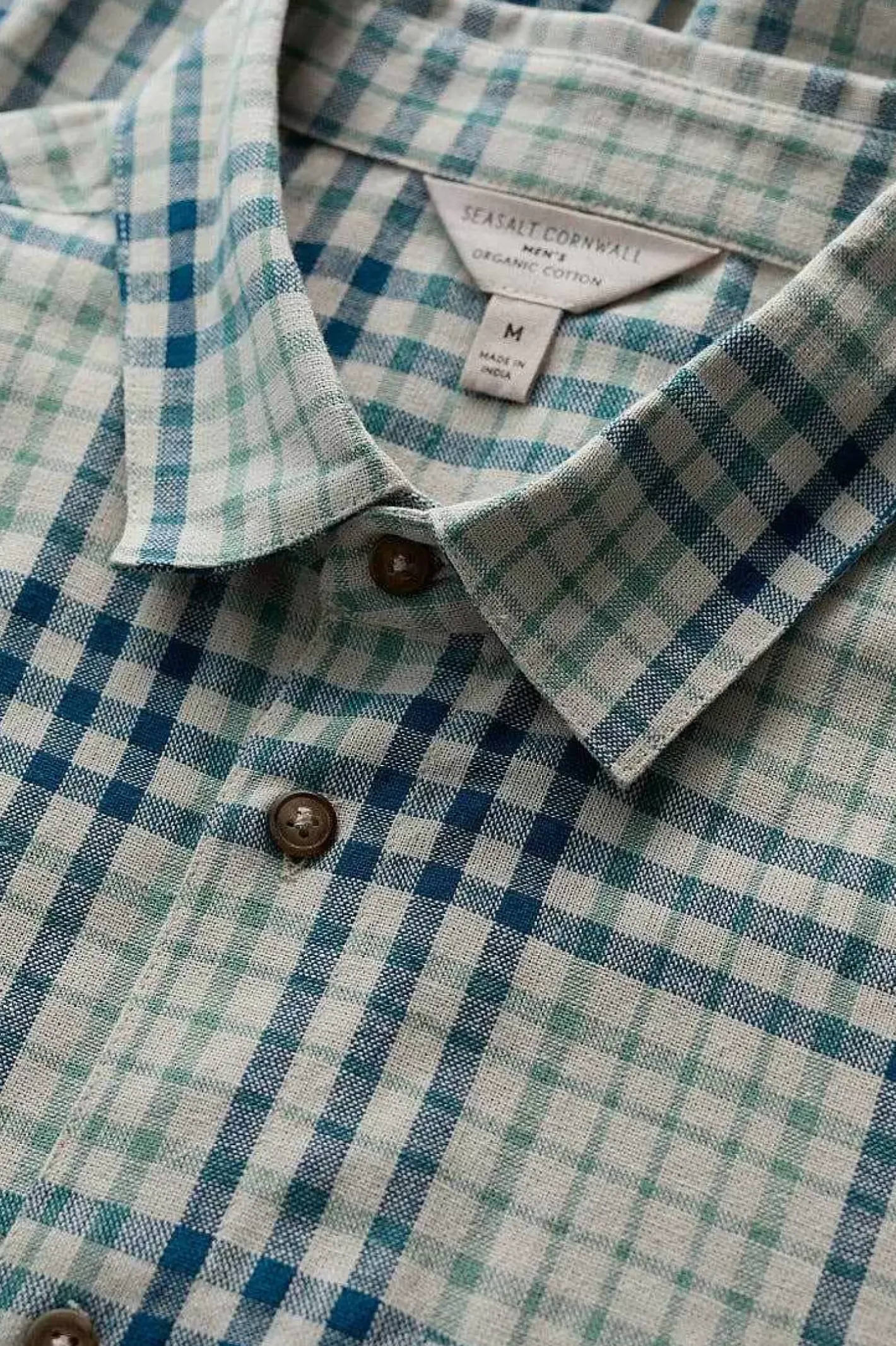 Men Seasalt Cornwall Men's Rivalen Organic Cotton Shirt