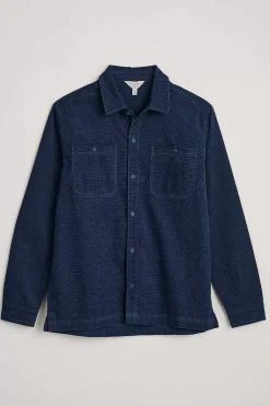 Men Seasalt Cornwall Men's Ropemaker Waffle Cord Overshirt