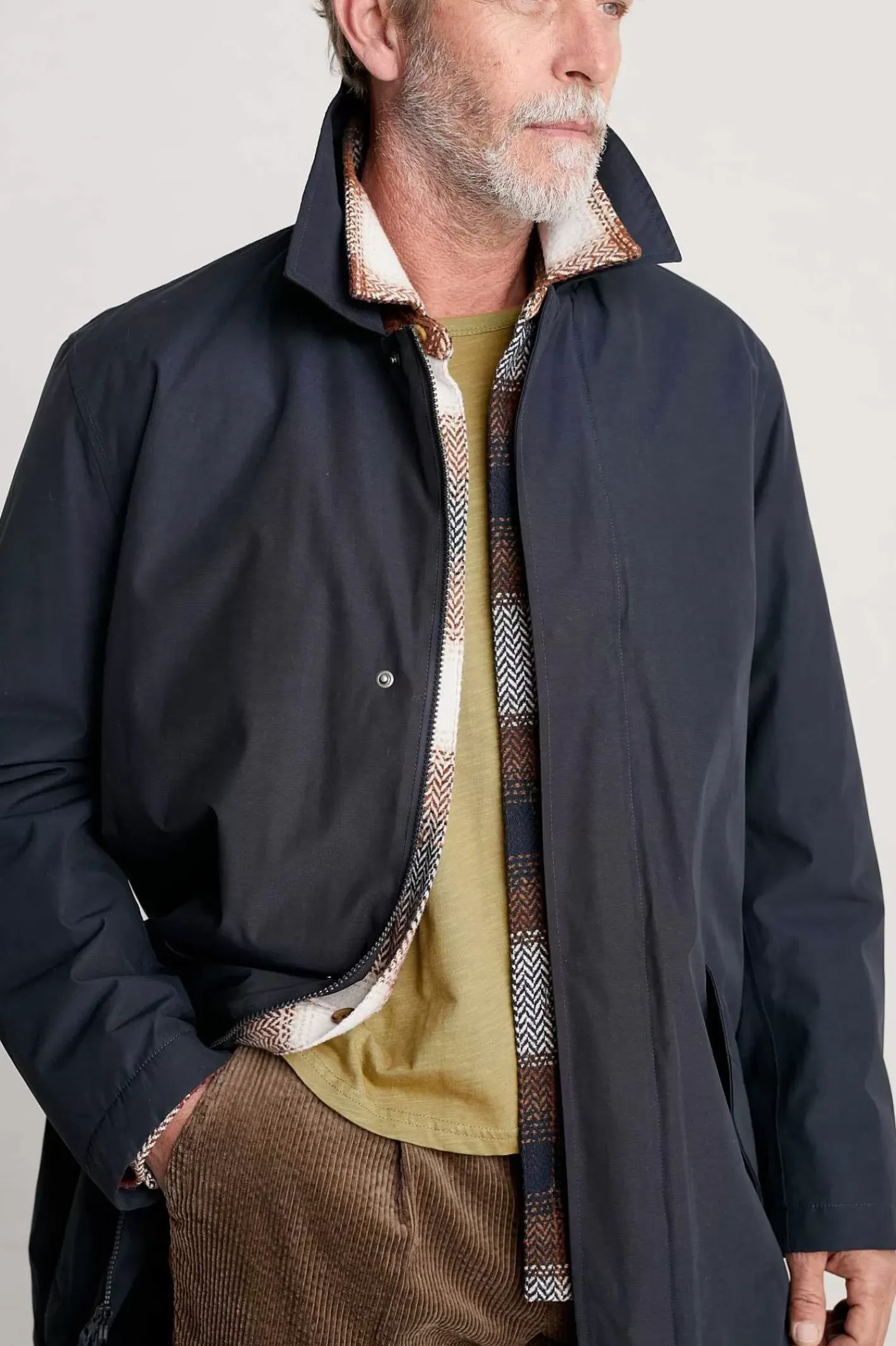 Men Seasalt Cornwall Men's Stone Wave Waterproof Coat