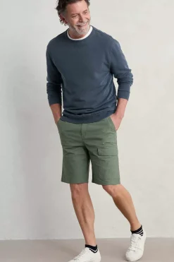 Men Seasalt Cornwall Men's Tillerman Organic Cotton Cargo Shorts