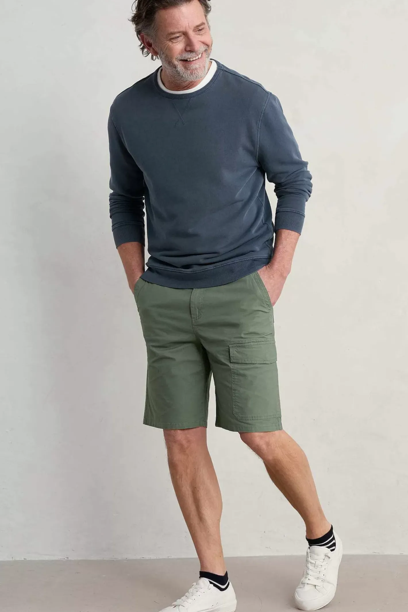 Men Seasalt Cornwall Men's Tillerman Organic Cotton Cargo Shorts