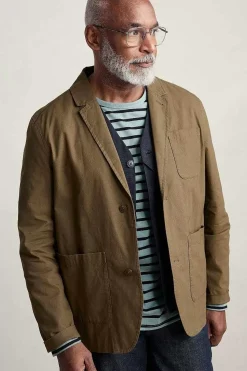 Men Seasalt Cornwall Men's Towen Organic Cotton Blazer