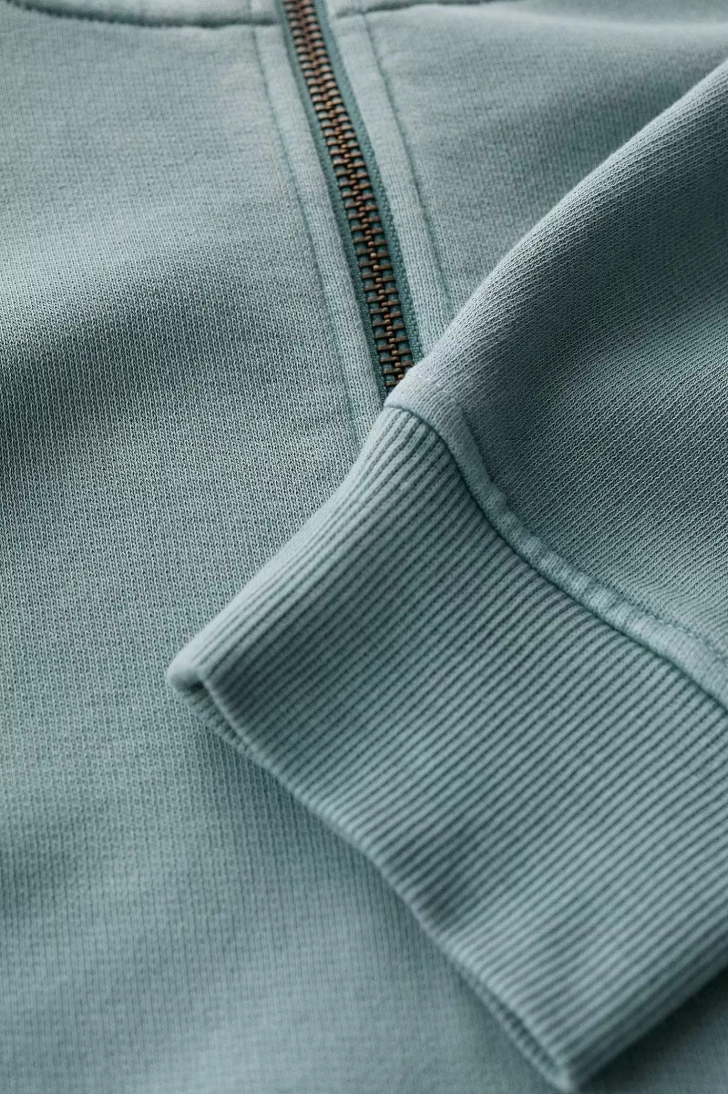 Men Seasalt Cornwall Men's Wood Moss Quarter Zip Sweatshirt