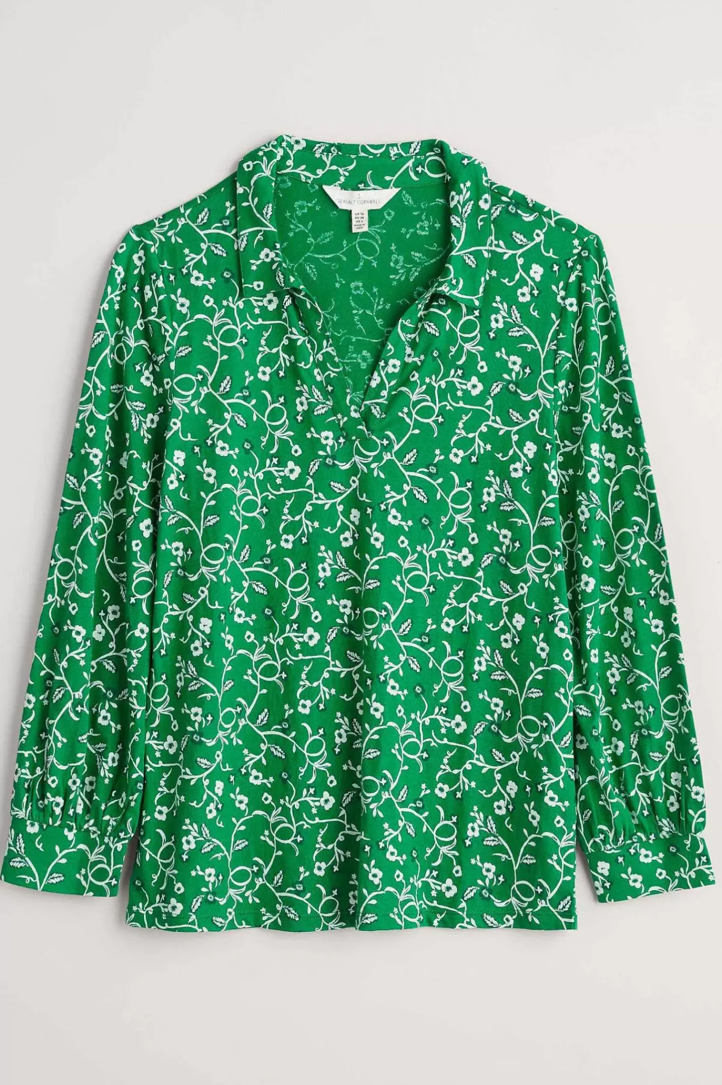Women Seasalt Cornwall Misty Sky Organic Cotton Shirt